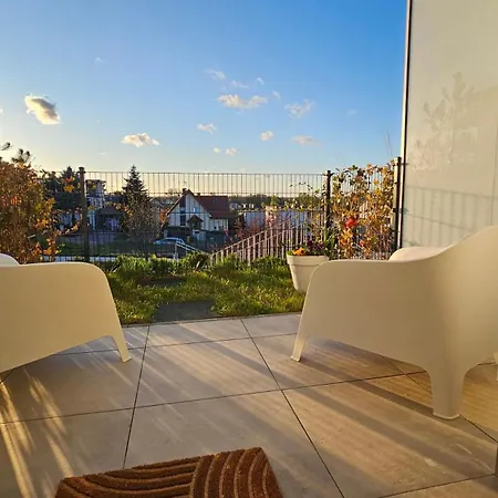 アパート Mechelinki, Z Ogrodkiem, Widokiem Na Morze I Aneksem Kuchennym メヘリンキ